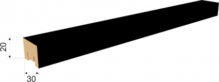 Интерьерная-рейка-30х20х2750-Милана-Black-Edition