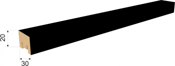 Интерьерная-рейка-30х20х2750-Милана-Black-Edition